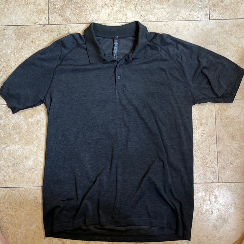 Black Metal Vent Tech Polo Shirt 2.0 XXL Lululemon